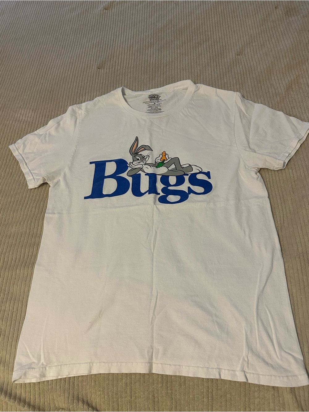 Looney tunes Bunny Graphic Tee - White size M